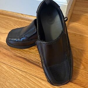 Boys Black Slip-On dress Shoes